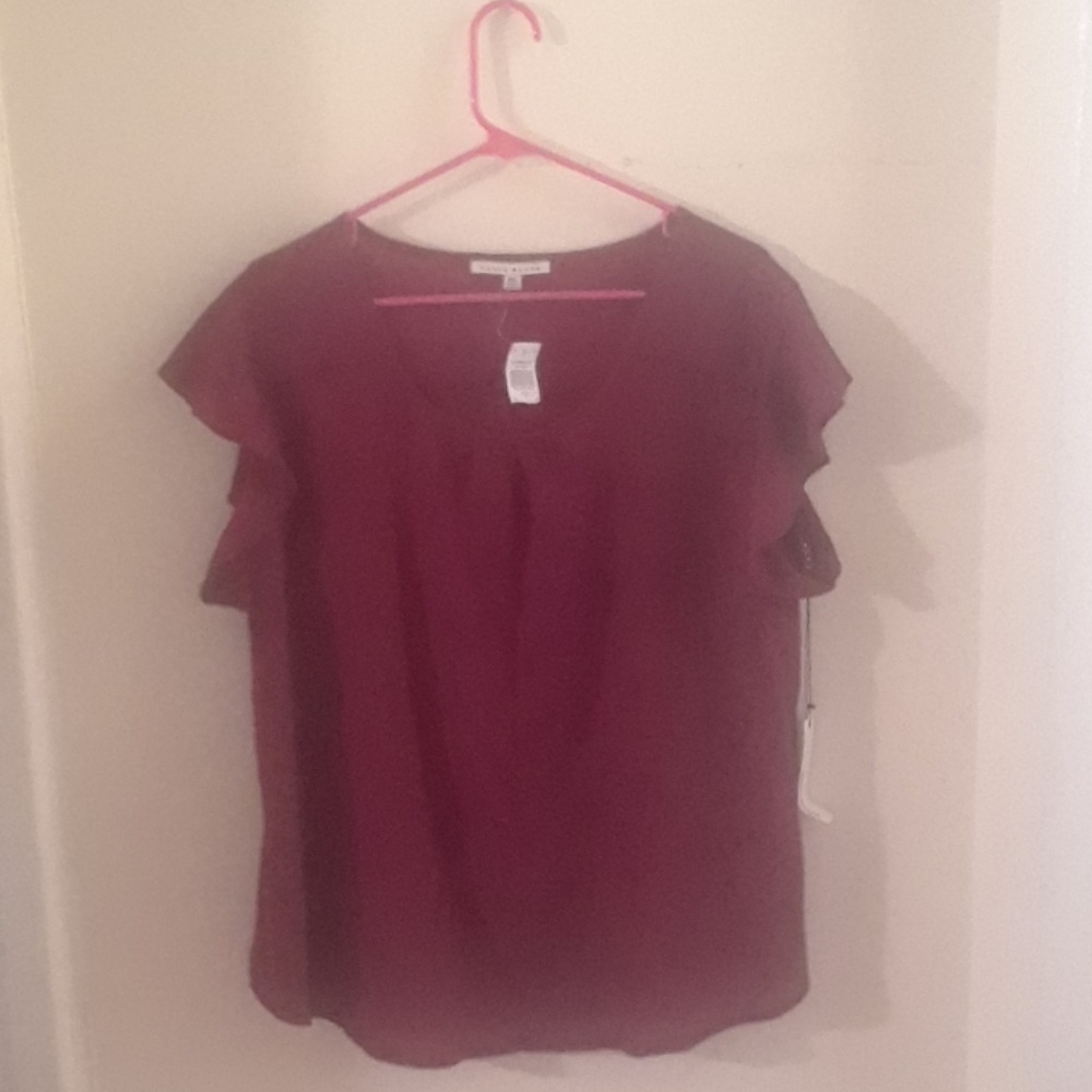 NEW Trendy cap sleeve Blouse